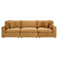 Modway Commix Down Filled Overstuffed Performance Velvet 3-Seater Sofa FredCo