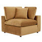 Modway Commix Down Filled Overstuffed Performance Velvet 4-Piece Sectional Sofa FredCo