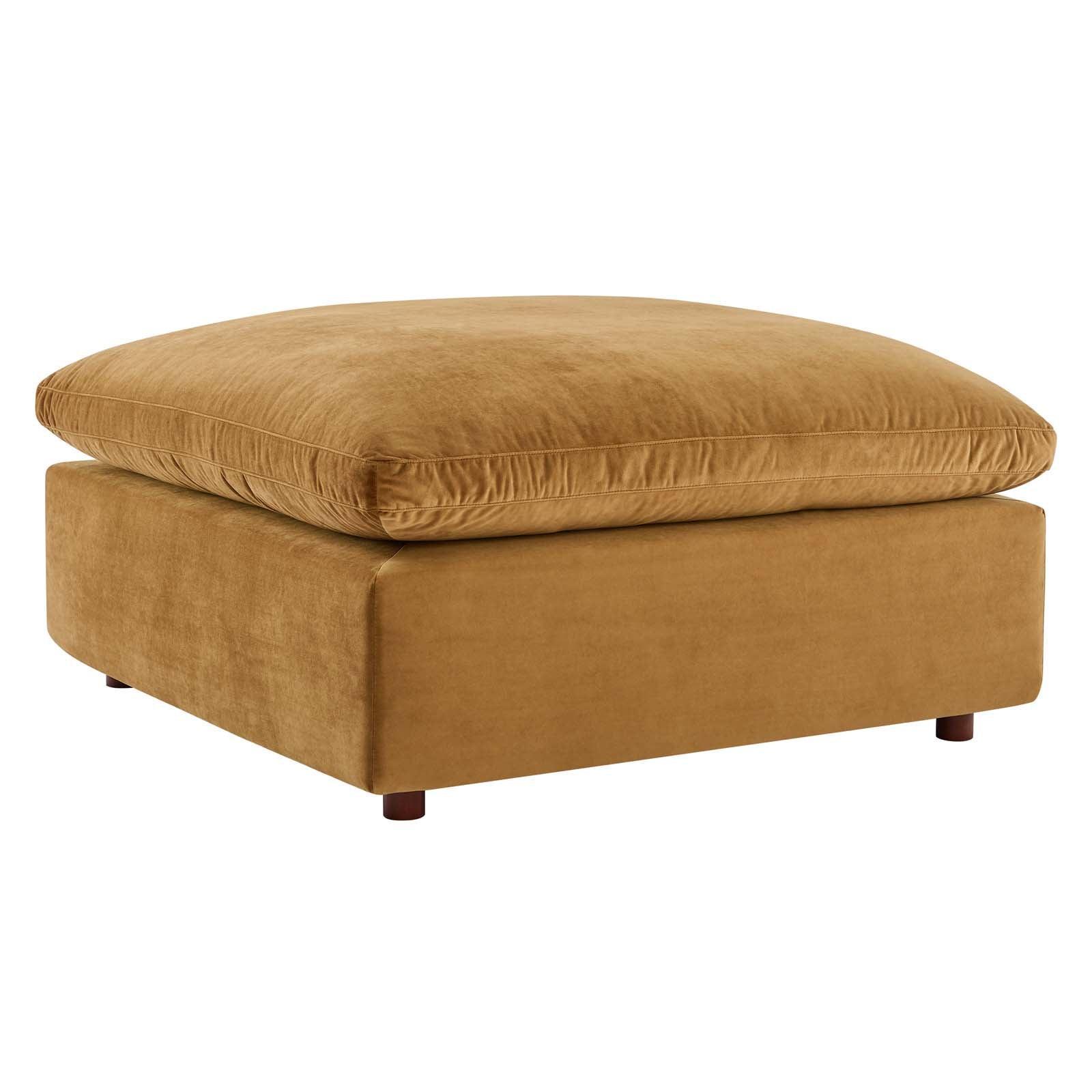 Modway Commix Down Filled Overstuffed Performance Velvet 4-Piece Sectional Sofa FredCo