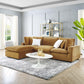 Modway Commix Down Filled Overstuffed Performance Velvet 4-Piece Sectional Sofa FredCo