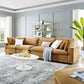 Modway Commix Down Filled Overstuffed Performance Velvet 4-Seater Sofa FredCo