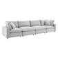 Modway Commix Down Filled Overstuffed Performance Velvet 4-Seater Sofa FredCo