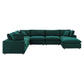 Modway Commix Down Filled Overstuffed Performance Velvet 7-Piece Sectional Sofa FredCo