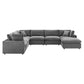 Modway Commix Down Filled Overstuffed Performance Velvet 7-Piece Sectional Sofa FredCo