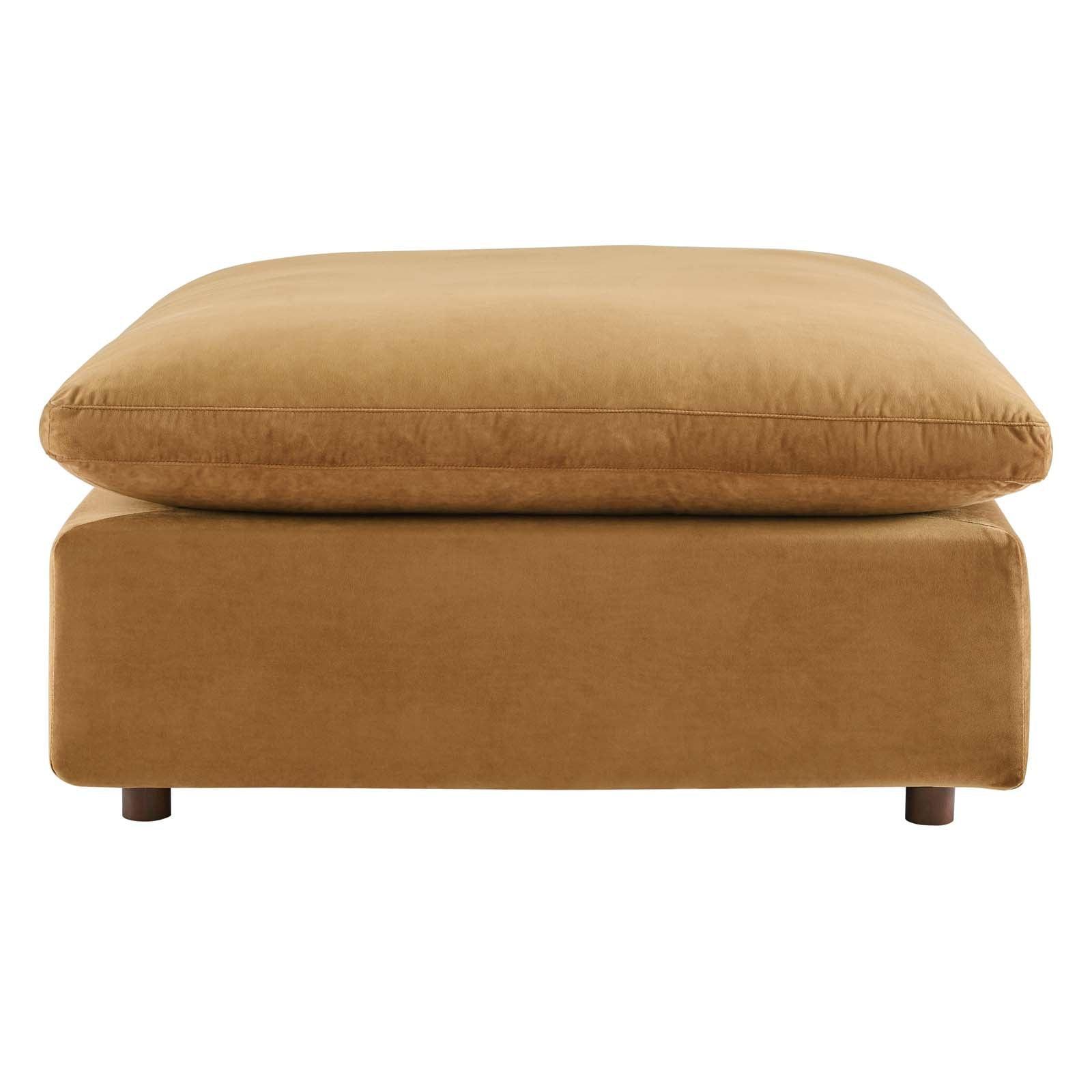 Modway Commix Down Filled Overstuffed Performance Velvet 7-Piece Sectional Sofa FredCo