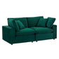 Modway Commix Down Filled Overstuffed Performance Velvet Loveseat FredCo