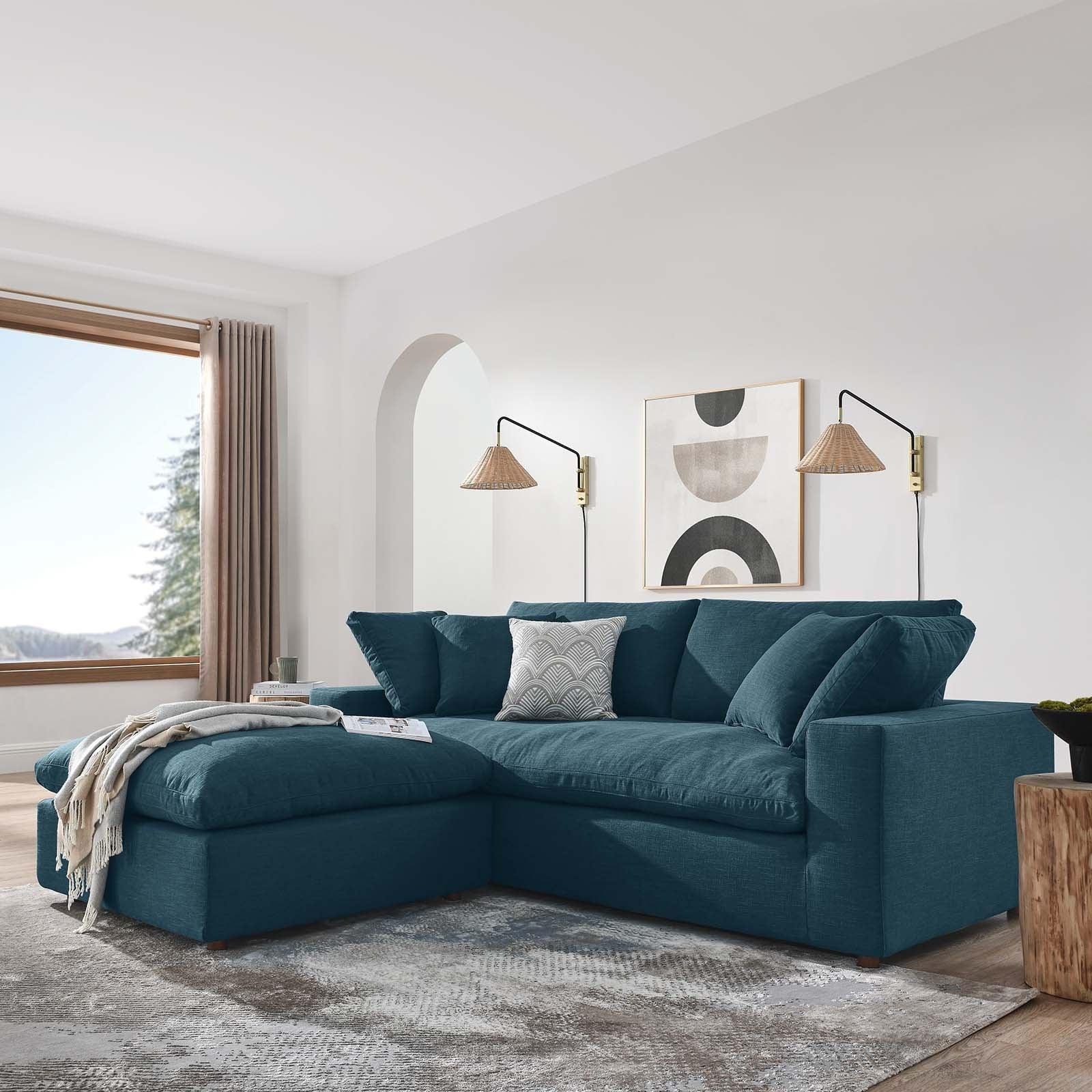 Modway Commix Down Filled Overstuffed Sectional Sofa FredCo