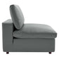 Modway Commix Down Filled Overstuffed Vegan Leather 4-Piece Sectional Sofa FredCo