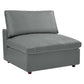 Modway Commix Down Filled Overstuffed Vegan Leather 4-Piece Sectional Sofa FredCo