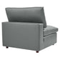 Modway Commix Down Filled Overstuffed Vegan Leather 4-Piece Sectional Sofa FredCo