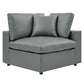 Modway Commix Down Filled Overstuffed Vegan Leather 4-Piece Sectional Sofa FredCo
