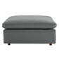 Modway Commix Down Filled Overstuffed Vegan Leather 6-Piece Sectional Sofa FredCo