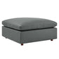 Modway Commix Down Filled Overstuffed Vegan Leather 6-Piece Sectional Sofa FredCo