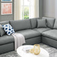 Modway Commix Down Filled Overstuffed Vegan Leather 8-Piece Sectional Sofa FredCo
