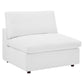 Modway Commix Down Filled Overstuffed Vegan Leather Armless Chair FredCo