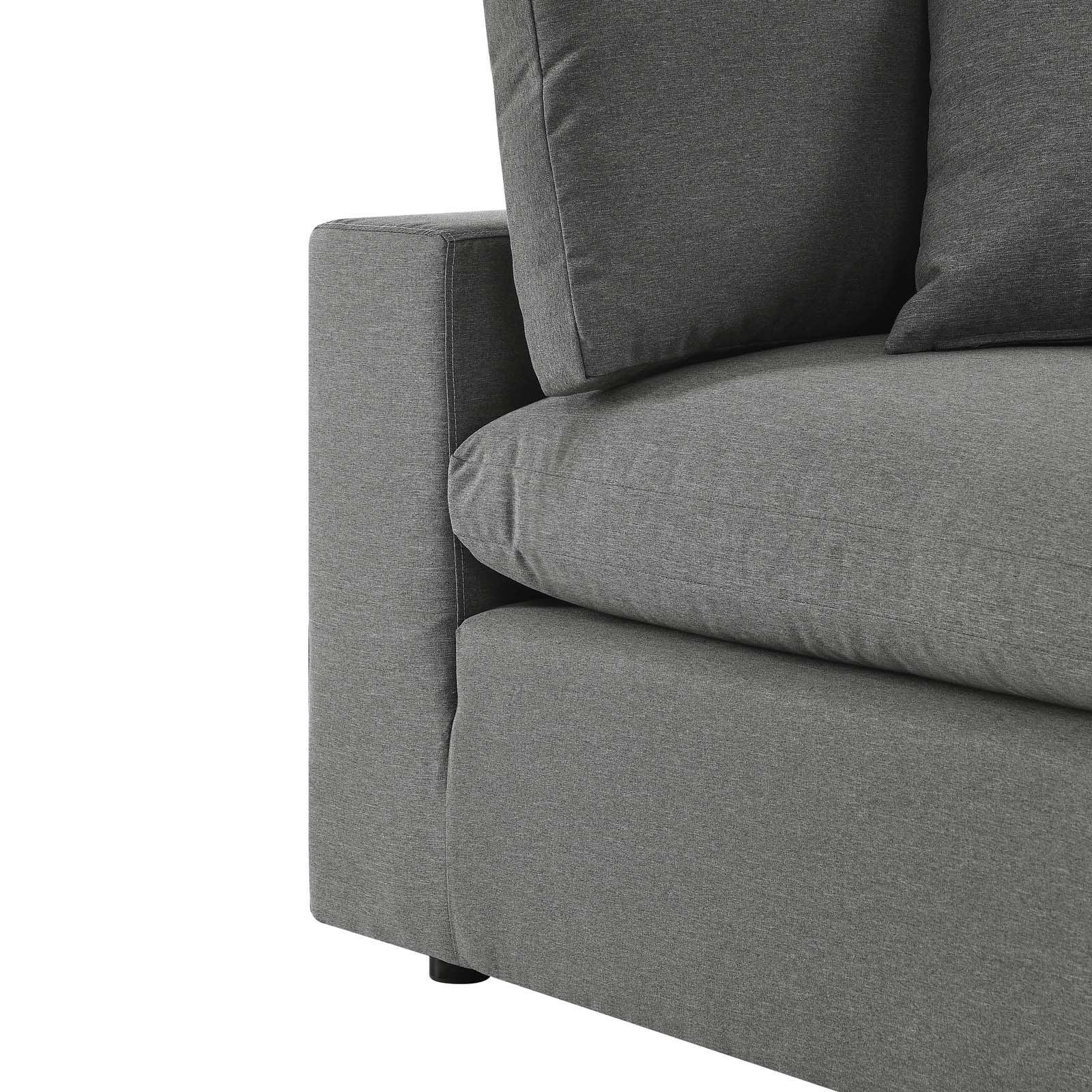 Modway Commix Overstuffed Outdoor Patio Armless Chair FredCo