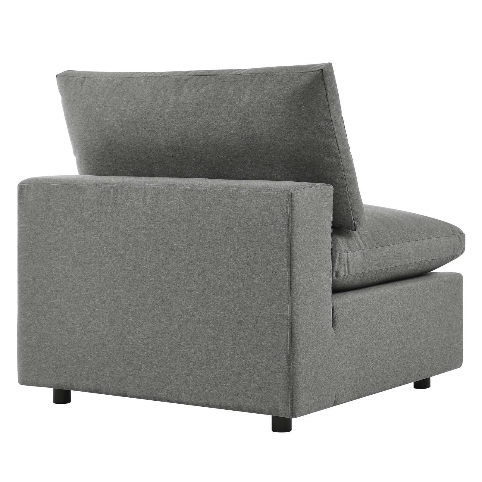 Modway Commix Overstuffed Outdoor Patio Armless Chair FredCo