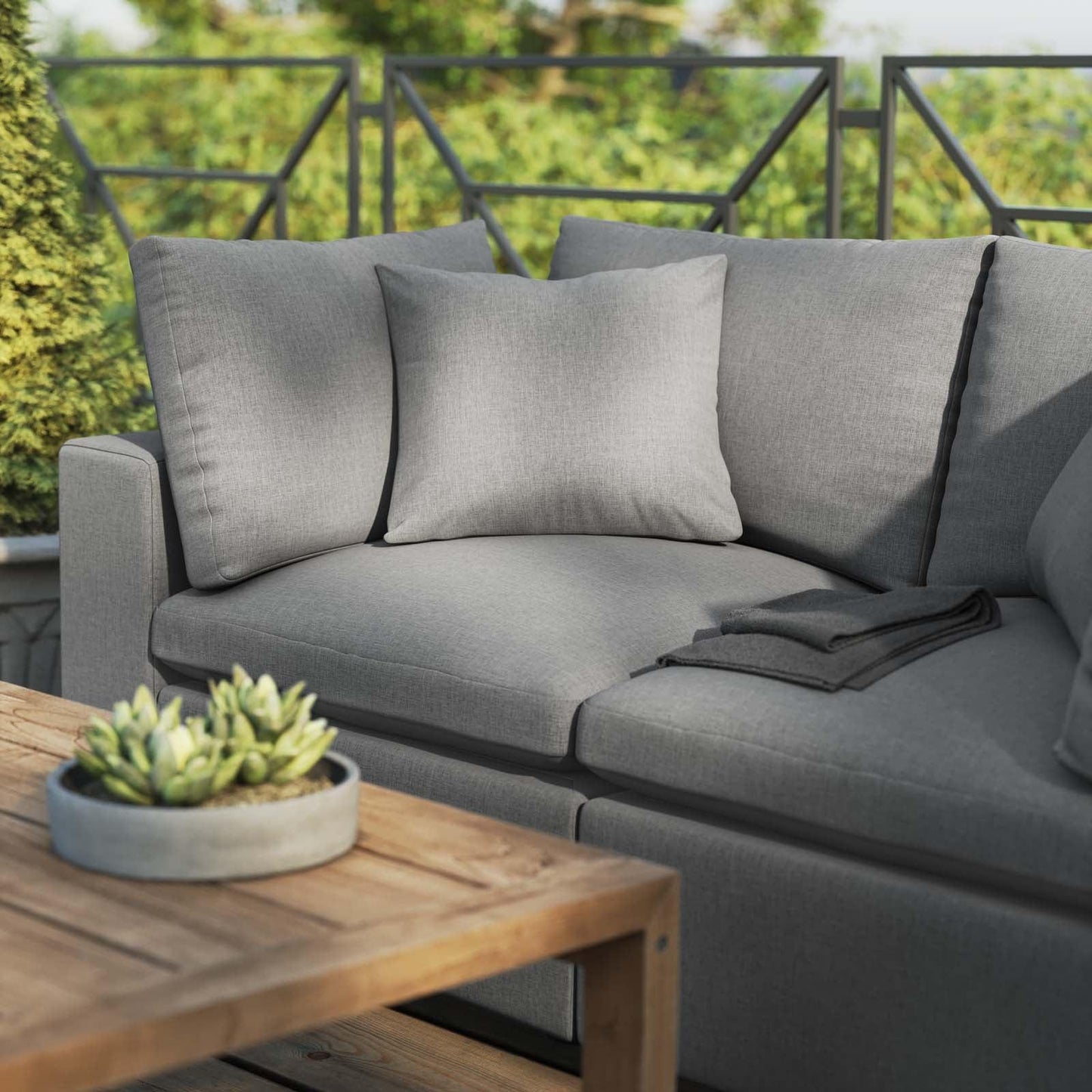 Modway Commix Overstuffed Outdoor Patio Loveseat FredCo