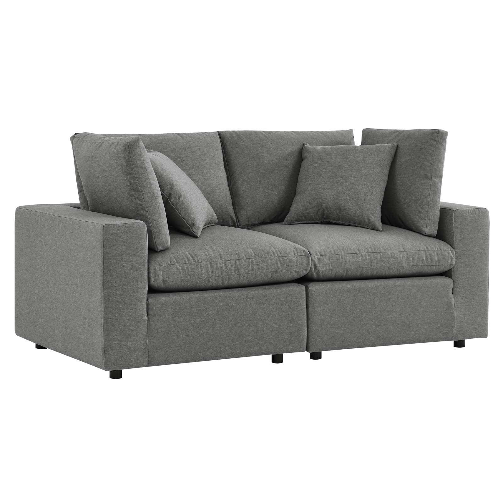 Modway Commix Overstuffed Outdoor Patio Loveseat FredCo