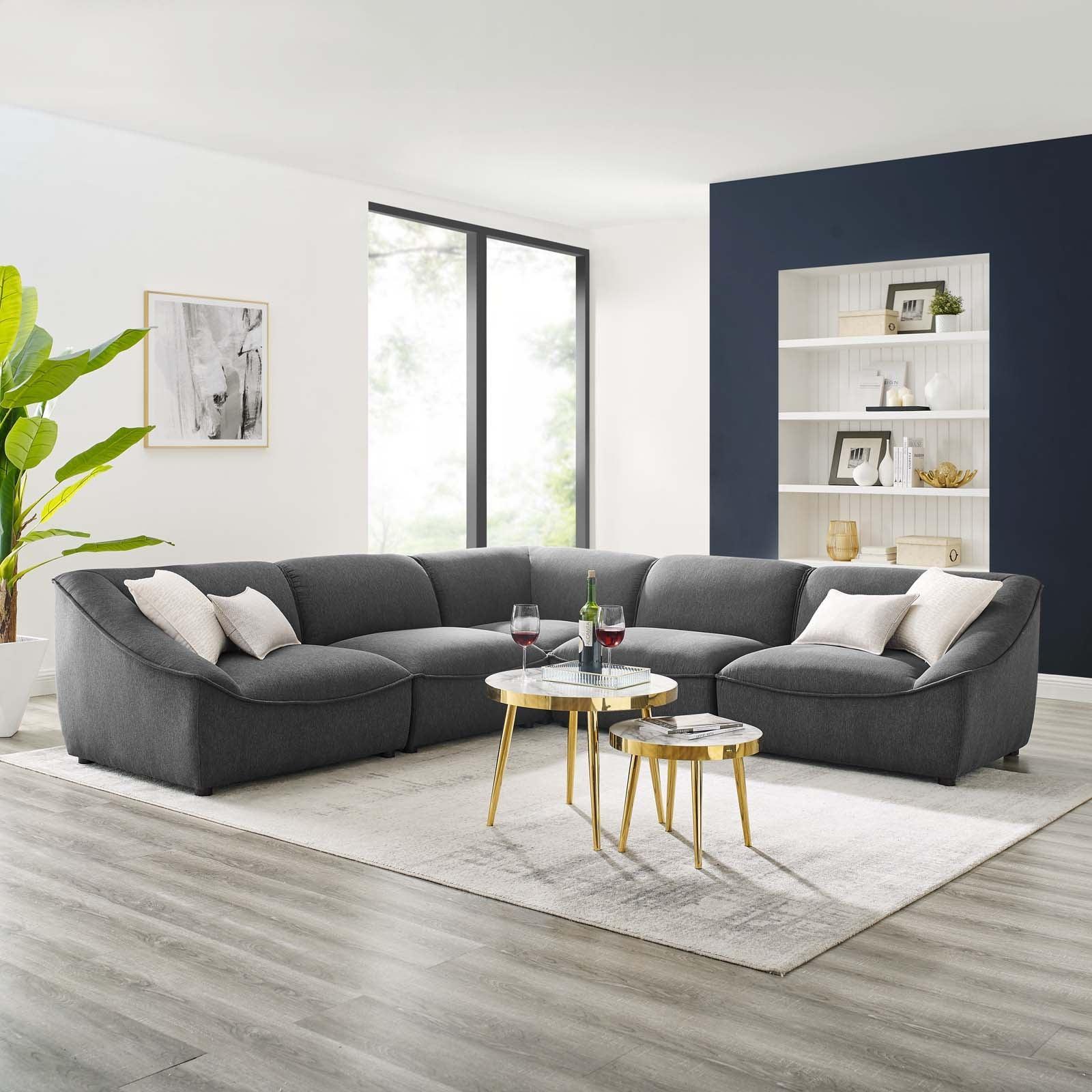 Modway Comprise 5-Piece Sectional Sofa FredCo