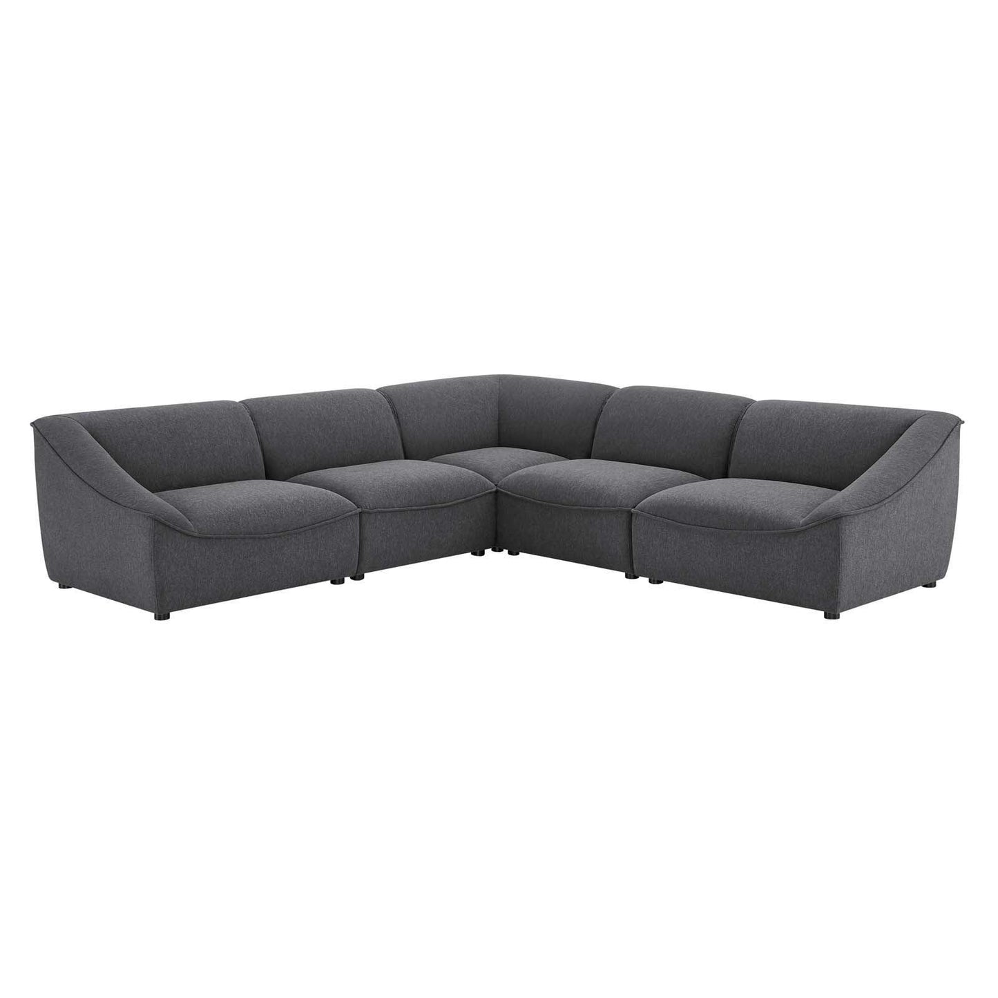 Modway Comprise 5-Piece Sectional Sofa FredCo
