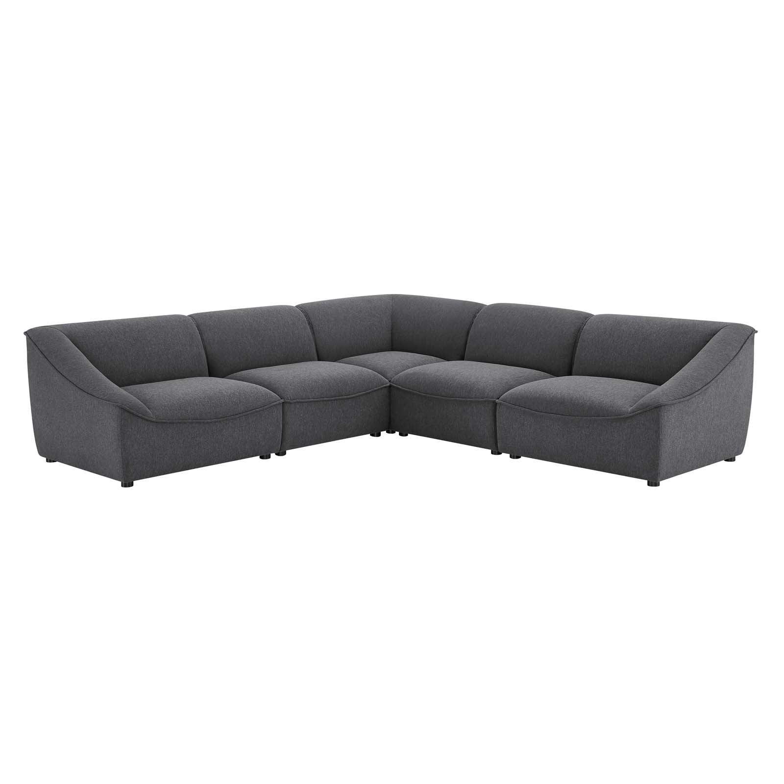 Modway Comprise 5-Piece Sectional Sofa FredCo