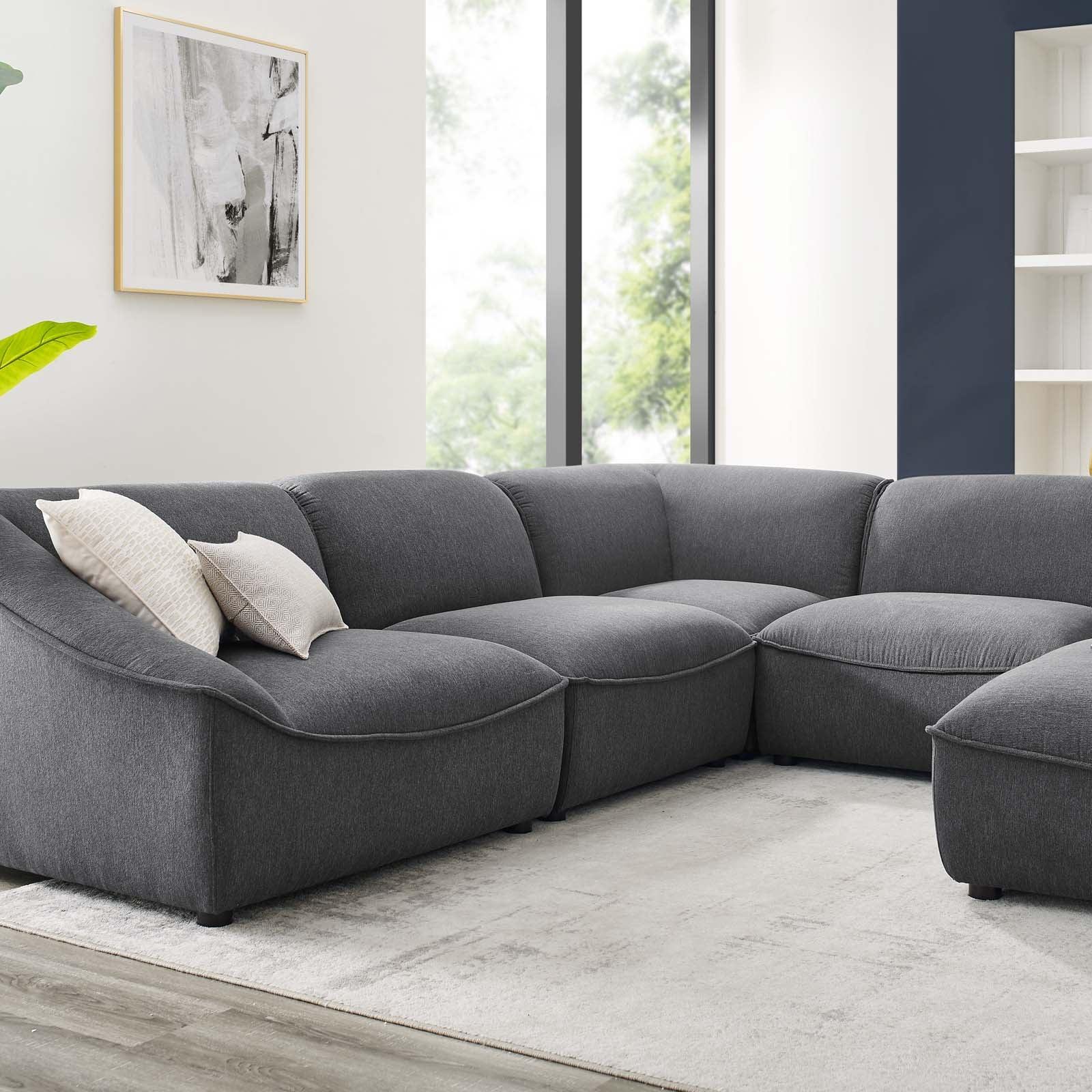 Modway Comprise 6-Piece Sectional Sofa FredCo