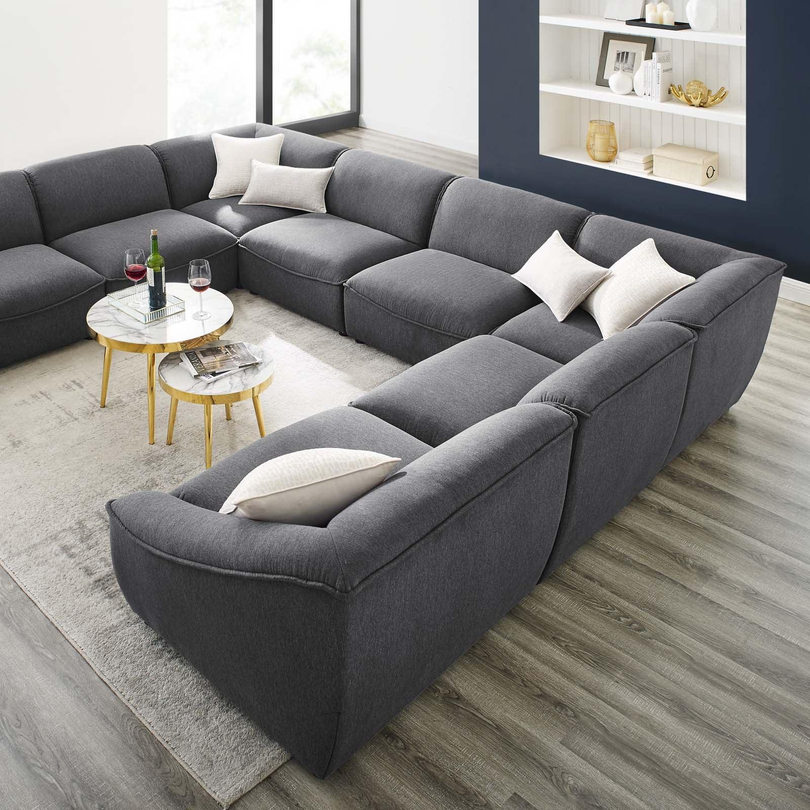 Modway Comprise 8-Piece Sectional Sofa FredCo