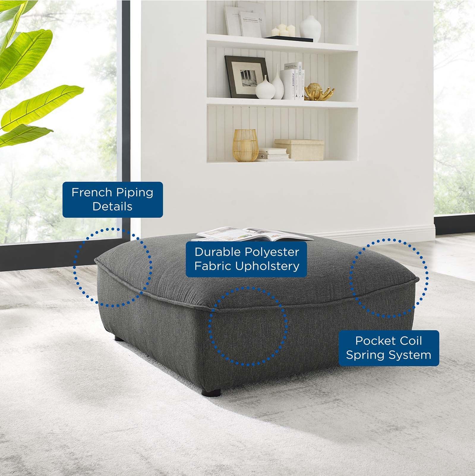 Modway Comprise Sectional Sofa Ottoman FredCo