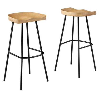 Modway Concord Backless Wood Bar Stools - Set of 2 FredCo