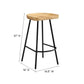 Modway Concord Backless Wood Counter Stools - Set of 2 FredCo