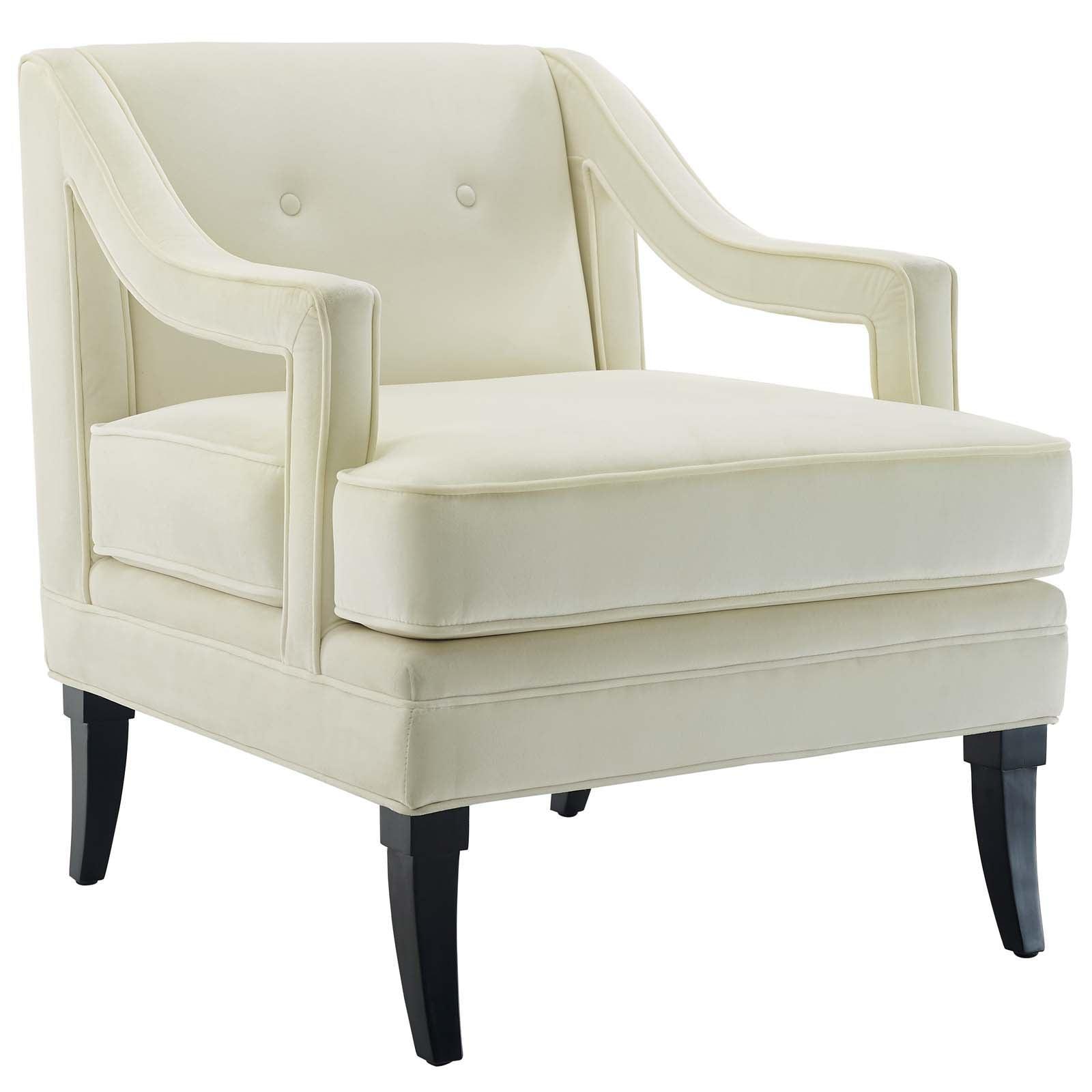 Modway Concur Button Tufted Performance Velvet Armchair FredCo