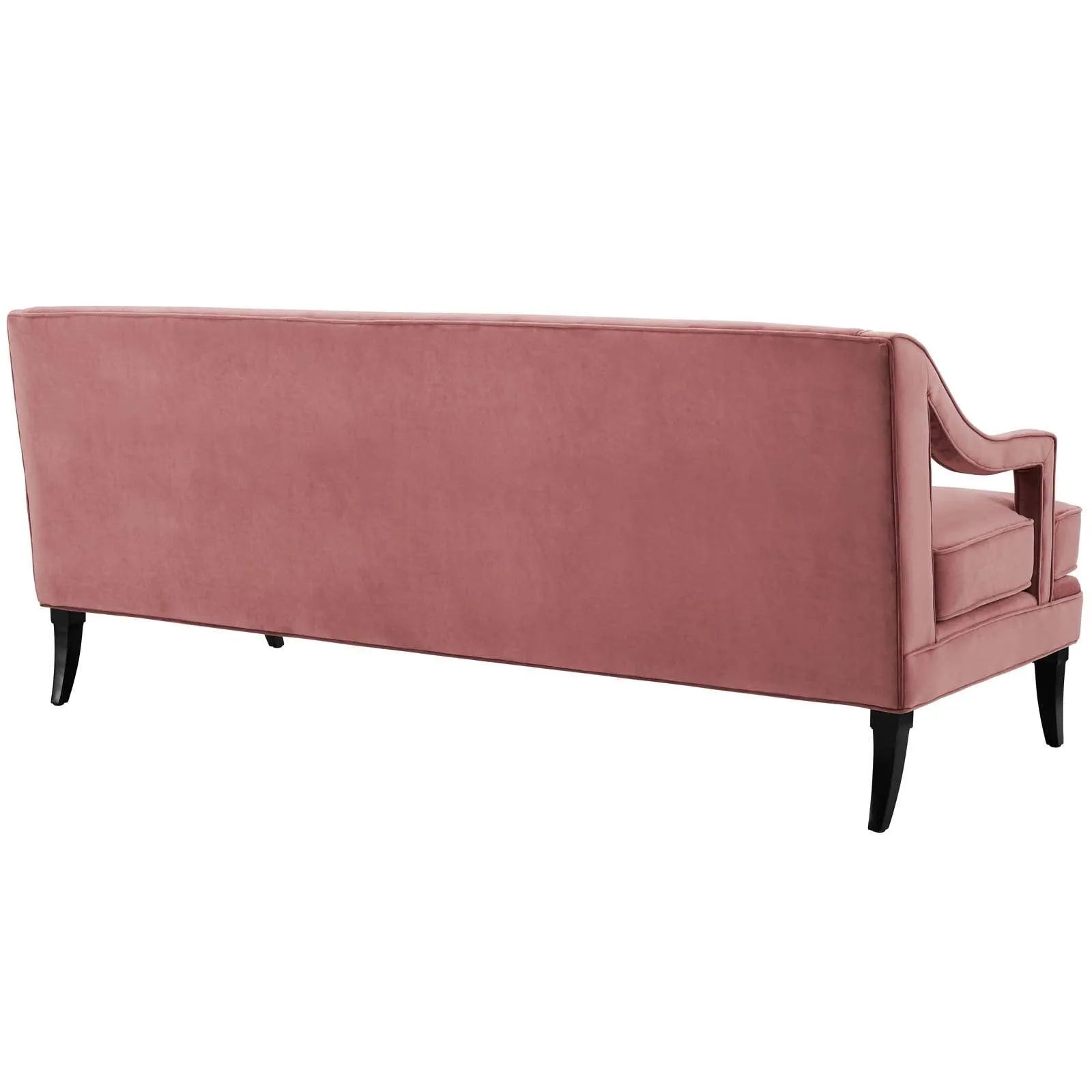 Modway Concur Button Tufted Performance Velvet Sofa FredCo