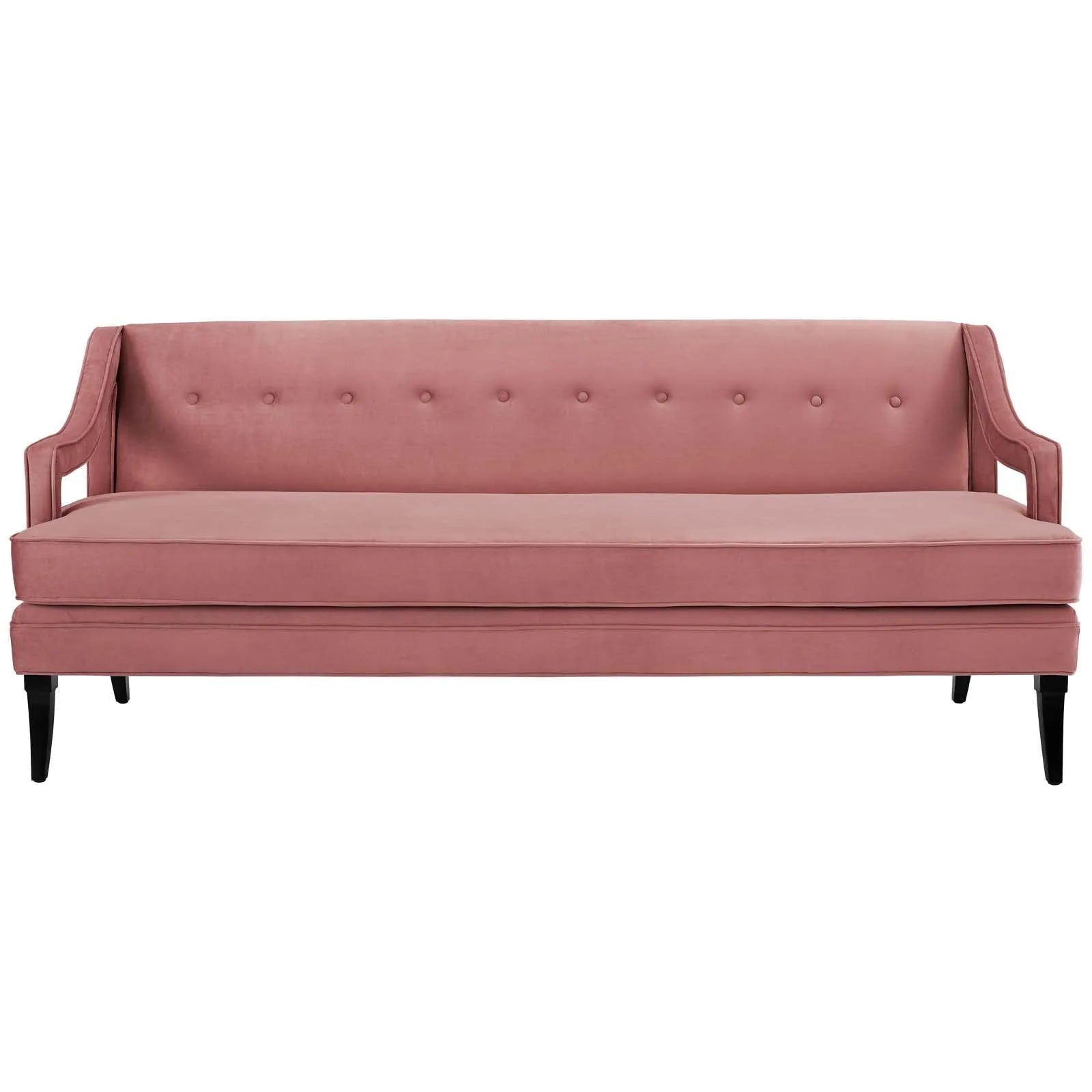 Modway Concur Button Tufted Performance Velvet Sofa FredCo