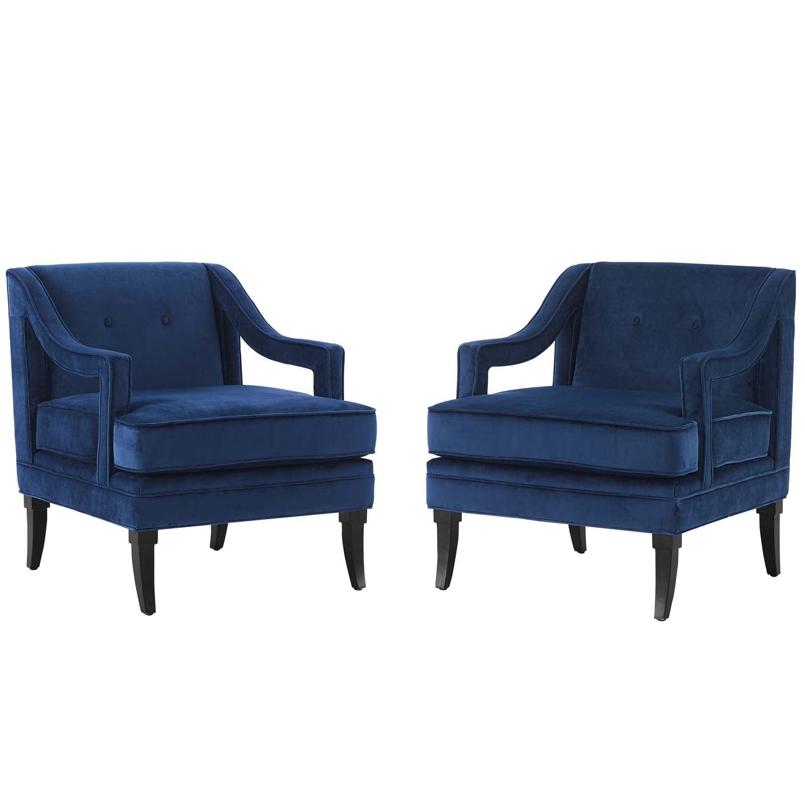 Modway Concur Living Room Set Performance Velvet Set of 2, EEI-4026 FredCo
