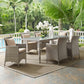 Modway Conduit 7 Piece Outdoor Patio Wicker Rattan Dining Set FredCo