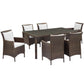 Modway Conduit 7 Piece Outdoor Patio Wicker Rattan Dining Set, EEI-4032 FredCo