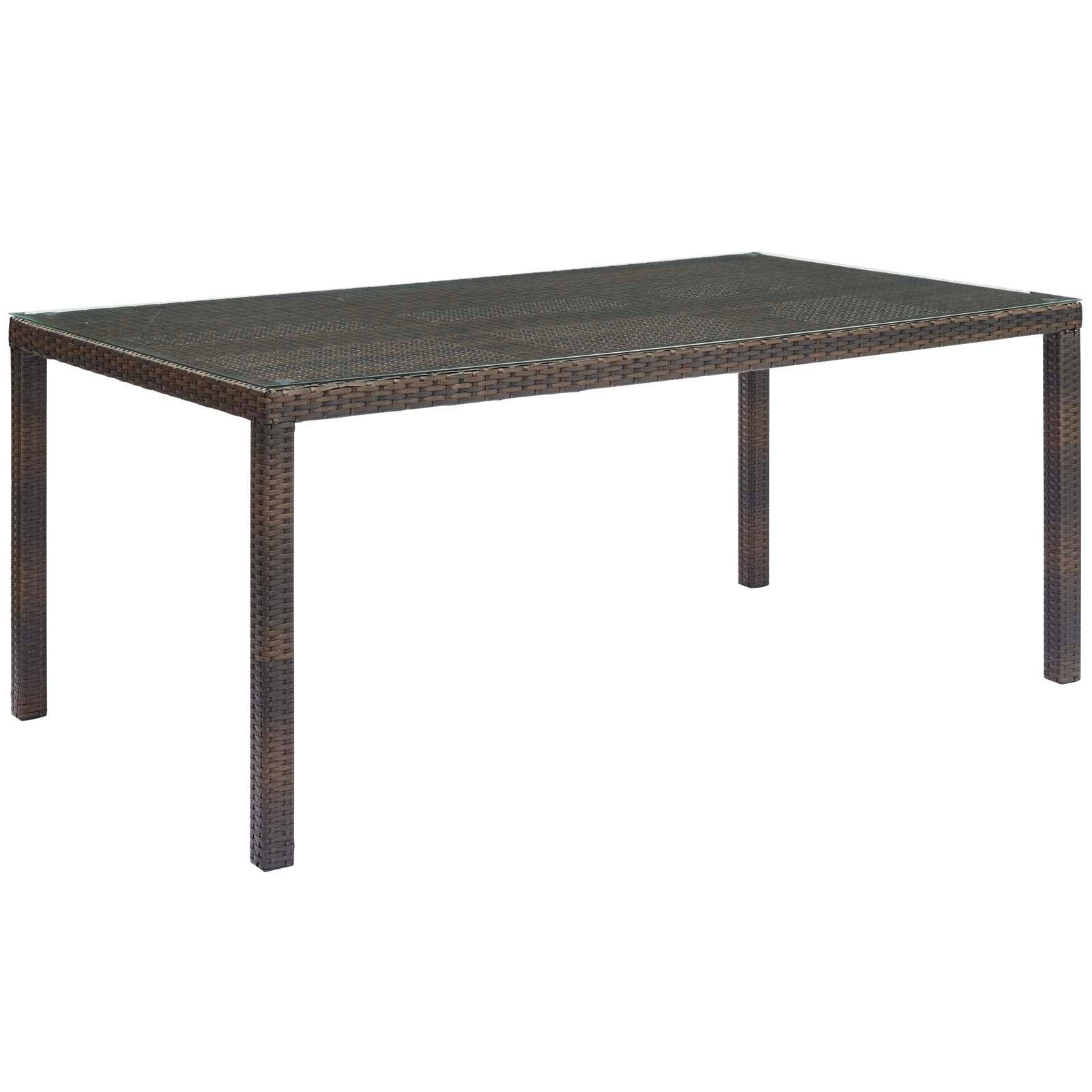 Modway Conduit 7 Piece Outdoor Patio Wicker Rattan Dining Set, EEI-4032 FredCo
