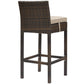 Modway Conduit Bar Stool Outdoor Patio Wicker Rattan Set of 4 FredCo