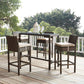 Modway Conduit Bar Stool Outdoor Patio Wicker Rattan Set of 4 FredCo