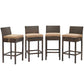 Modway Conduit Bar Stool Outdoor Patio Wicker Rattan Set of 4 FredCo