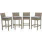 Modway Conduit Bar Stool Outdoor Patio Wicker Rattan Set of 4, EEI-3602 FredCo