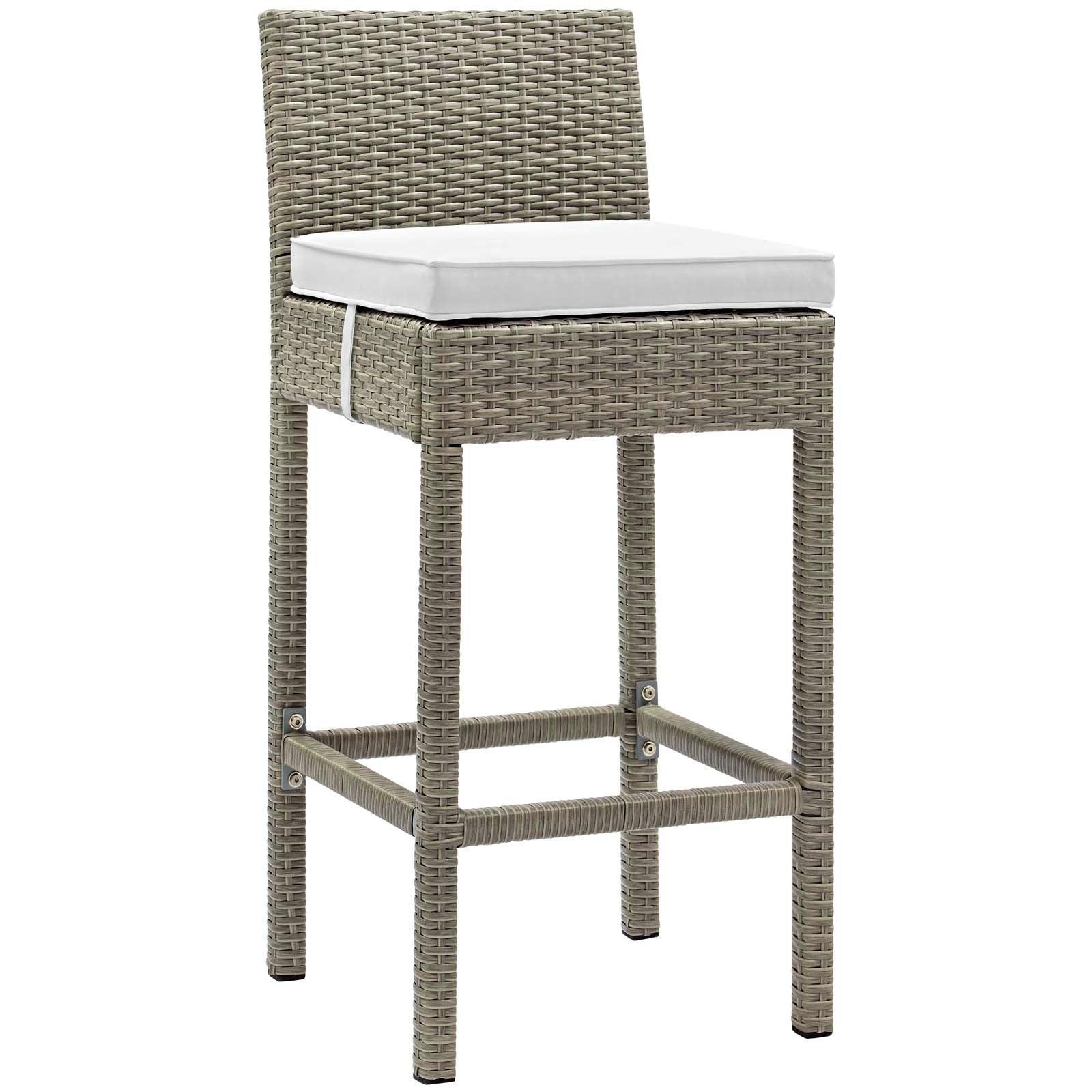 Modway Conduit Outdoor Patio Wicker Rattan Bar Stool, EEI-2800 FredCo