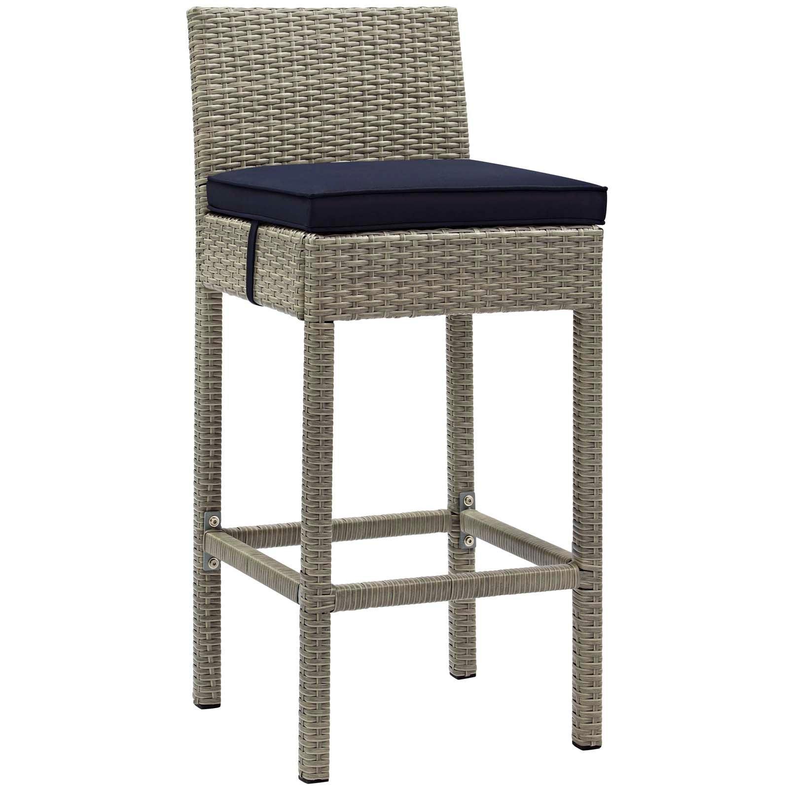 Modway Conduit Outdoor Patio Wicker Rattan Bar Stool, EEI-2800 FredCo