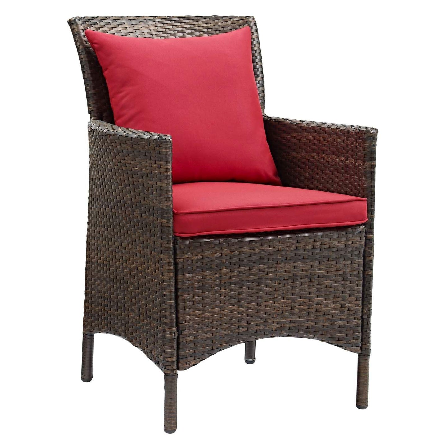 Modway Conduit Outdoor Patio Wicker Rattan Dining Armchair, EEI-2801 FredCo