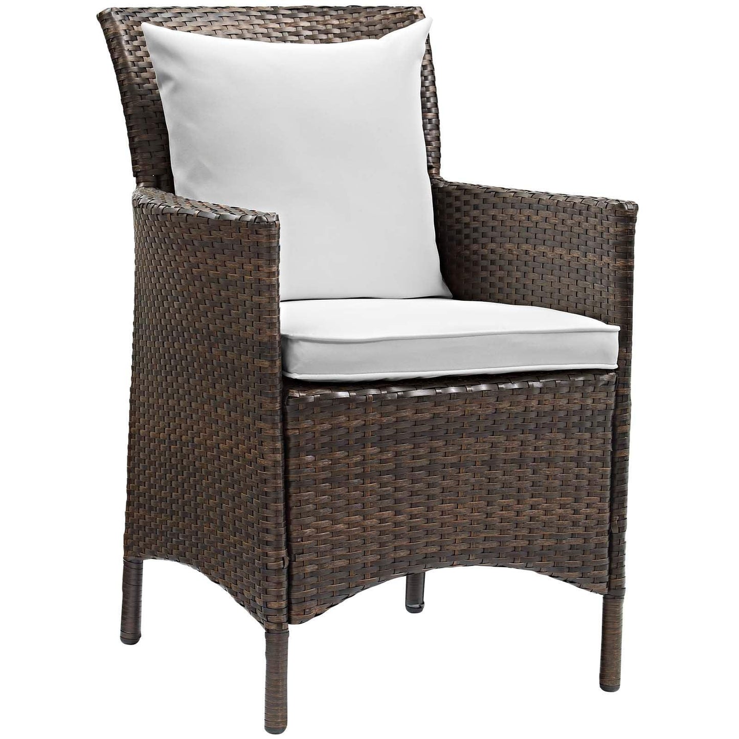 Modway Conduit Outdoor Patio Wicker Rattan Dining Armchair, EEI-2801 FredCo