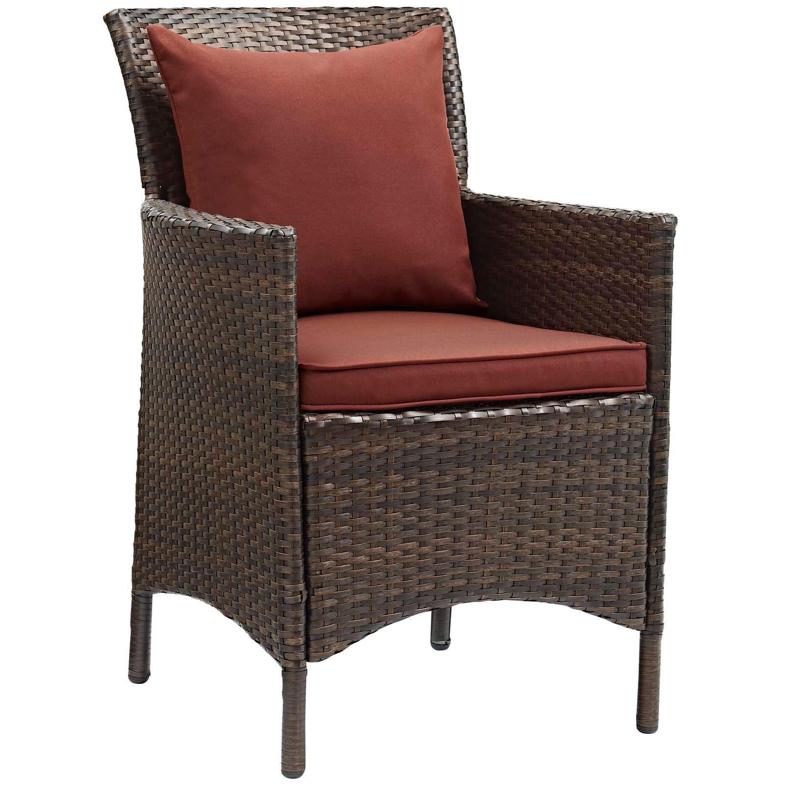 Modway Conduit Outdoor Patio Wicker Rattan Dining Armchair, EEI-2801 FredCo