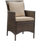 Modway Conduit Outdoor Patio Wicker Rattan Dining Armchair, EEI-2801 FredCo
