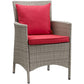 Modway Conduit Outdoor Patio Wicker Rattan Dining Armchair, EEI-2802 FredCo