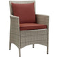 Modway Conduit Outdoor Patio Wicker Rattan Dining Armchair, EEI-2802 FredCo